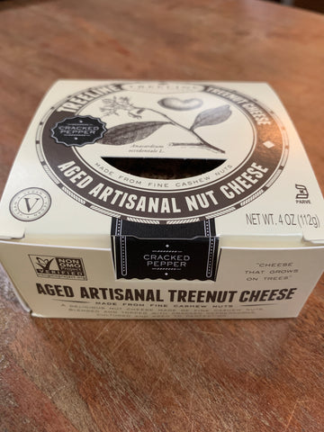 Cheese, Treeline Treenut Cracked Pepper Cashew Cheese, 4 oz (Vegan)