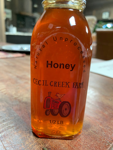 Local Honey, 1/2lb. glass Jar